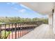 Balcony with view of the parking lot at 2699 Seville Blvd # 403, Clearwater, FL 33764