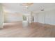 Spacious living area with hardwood floors and a view at 2699 Seville Blvd # 403, Clearwater, FL 33764