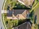 Bird's-eye view of house and surrounding landscape at 31072 Chesapeake Bay Dr, Wesley Chapel, FL 33543