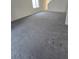 Spacious living room featuring grey carpeting at 12954 Fennway Ridge Dr, Riverview, FL 33579