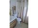 Bathroom featuring a shower, toilet and sink at 6741 Willits Ave, New Port Richey, FL 34655