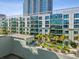 Aerial view showcasing building amenities and landscaping at 912 Channelside Dr # 2601, Tampa, FL 33602