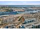 Aerial perspective showcasing a modern apartment building by the waterfront at 912 Channelside Dr # 2601, Tampa, FL 33602