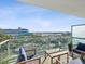 Spacious balcony with water views and comfortable seating at 912 Channelside Dr # 2601, Tampa, FL 33602