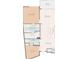 Floor plan showing a two-bedroom, two-bathroom condo with balcony at 912 Channelside Dr # 2601, Tampa, FL 33602