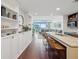 Modern kitchen with granite counters and breakfast bar at 912 Channelside Dr # 2601, Tampa, FL 33602