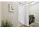 Laundry room with washer, dryer, and shelving at 9481 Highland Oak Dr # 807, Tampa, FL 33647