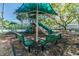 Play area with shaded seating and play structures at 9481 Highland Oak Dr # 807, Tampa, FL 33647