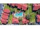 Overhead view of refreshing community pool at 9481 Highland Oak Dr # 807, Tampa, FL 33647