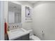 Small bathroom with single sink and toilet at 175 1St S St # 704, St Petersburg, FL 33701