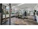 Fitness center with rowing machine and weights at 175 1St S St # 704, St Petersburg, FL 33701