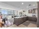 Modern kitchen with stainless steel appliances and island at 175 1St S St # 704, St Petersburg, FL 33701