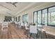 Community room with multiple tables and chairs, great for gatherings at 2409 Hearth Dr, Odessa, FL 33556