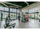 Modern fitness center with various equipment and large windows at 2409 Hearth Dr, Odessa, FL 33556