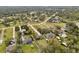 Aerial view showcasing a home's location within a quiet residential neighborhood at 2609 65Th E St, Bradenton, FL 34208
