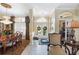 Elegant entryway with double doors and a formal dining area at 2914 Shipston Ave, New Port Richey, FL 34655