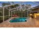 Relaxing pool and patio area with plenty of space for entertaining at 2914 Shipston Ave, New Port Richey, FL 34655
