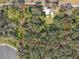 Aerial view of property highlighting lot size at 301 Old Hopewell Rd, Plant City, FL 33567