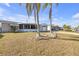 Home exterior with palm trees and well-maintained lawn at 4030 Cluster Dr, Holiday, FL 34691