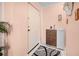 Apartment entry with shoe storage and rug at 1122 84Th N Ter # C, St Petersburg, FL 33702