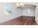 Spacious dining area featuring hardwood floors and natural light at 13167 Royal Pines Ave, Riverview, FL 33579