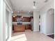 Kitchen with island, stainless steel appliances, and granite counters at 13167 Royal Pines Ave, Riverview, FL 33579
