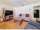 Spacious living room with hardwood floors and ample natural light at 1517 Young Ave, Clearwater, FL 33756