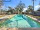 Refreshing rectangular pool in backyard at 1517 Young Ave, Clearwater, FL 33756