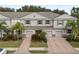 Three-unit townhouse building, aerial view at 3951 Claybrook Dr, Wesley Chapel, FL 33544