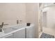 Spa-like bathroom with walk-in shower and bathtub at 4520 W Woodmere Rd, Tampa, FL 33609