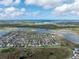 Aerial view of houses and waterfront at 529 Vista Ridge Dr, Ruskin, FL 33570