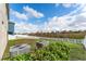 Backyard with AC units and a white fence at 529 Vista Ridge Dr, Ruskin, FL 33570