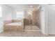 Clean bathroom with a shower and tub combo at 529 Vista Ridge Dr, Ruskin, FL 33570