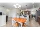 Casual dining area with table and chairs near kitchen at 529 Vista Ridge Dr, Ruskin, FL 33570