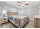 Spacious bedroom with a king-size bed and updated decor at 8009 Brighton Dr, Port Richey, FL 34668