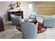 Relaxing lobby area with comfortable seating and a fireplace at 1270 Gulf Blvd # 1102, Clearwater Beach, FL 33767