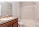 Clean bathroom with shower/tub and vanity at 13419 Lake Monroe Pl, Riverview, FL 33579