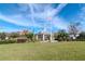 Park gazebo with American flag, playground view at 13419 Lake Monroe Pl, Riverview, FL 33579