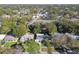 Aerial view of the house and surrounding neighborhood at 1829 West Dr, Clearwater, FL 33755