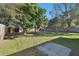 Spacious backyard with shed and lush lawn at 1829 West Dr, Clearwater, FL 33755