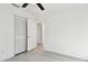 Simple bedroom with ceiling fan and spacious closet at 1829 West Dr, Clearwater, FL 33755