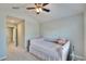 Bedroom with daybed and access to hallway at 4950 Pond Ridge Dr, Riverview, FL 33578