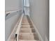 View of carpeted staircase with chairlift at 4950 Pond Ridge Dr, Riverview, FL 33578