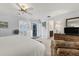 Main bedroom with patio access and ensuite bathroom at 616 Lyons Ln, Longboat Key, FL 34228