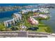 Aerial view of waterfront community with lush landscaping at 7902 Sailboat Key S Blvd # 405, South Pasadena, FL 33707