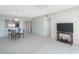 Spacious living room featuring tile floors and an open floor plan at 7902 Sailboat Key S Blvd # 405, South Pasadena, FL 33707