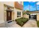 Modern townhome exterior with a private entrance and landscaping at 855 3Rd N Ave, St Petersburg, FL 33701