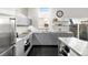 Modern kitchen with stainless steel appliances and island at 855 3Rd N Ave, St Petersburg, FL 33701
