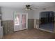 Dining room with French doors and exposed walls during renovation at 215 176Th Terrace E Dr, Redington Shores, FL 33708