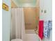 Accessible bathroom with shower/tub combo and grab bar at 2311 Nottingham Greens Dr # 2311, Sun City Center, FL 33573
